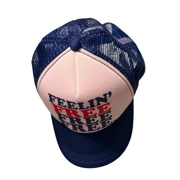 Billabong Feelin’ Free Foam Trucker Hat Navy White Snapback Surf Skate Cap - Picture 4 of 6